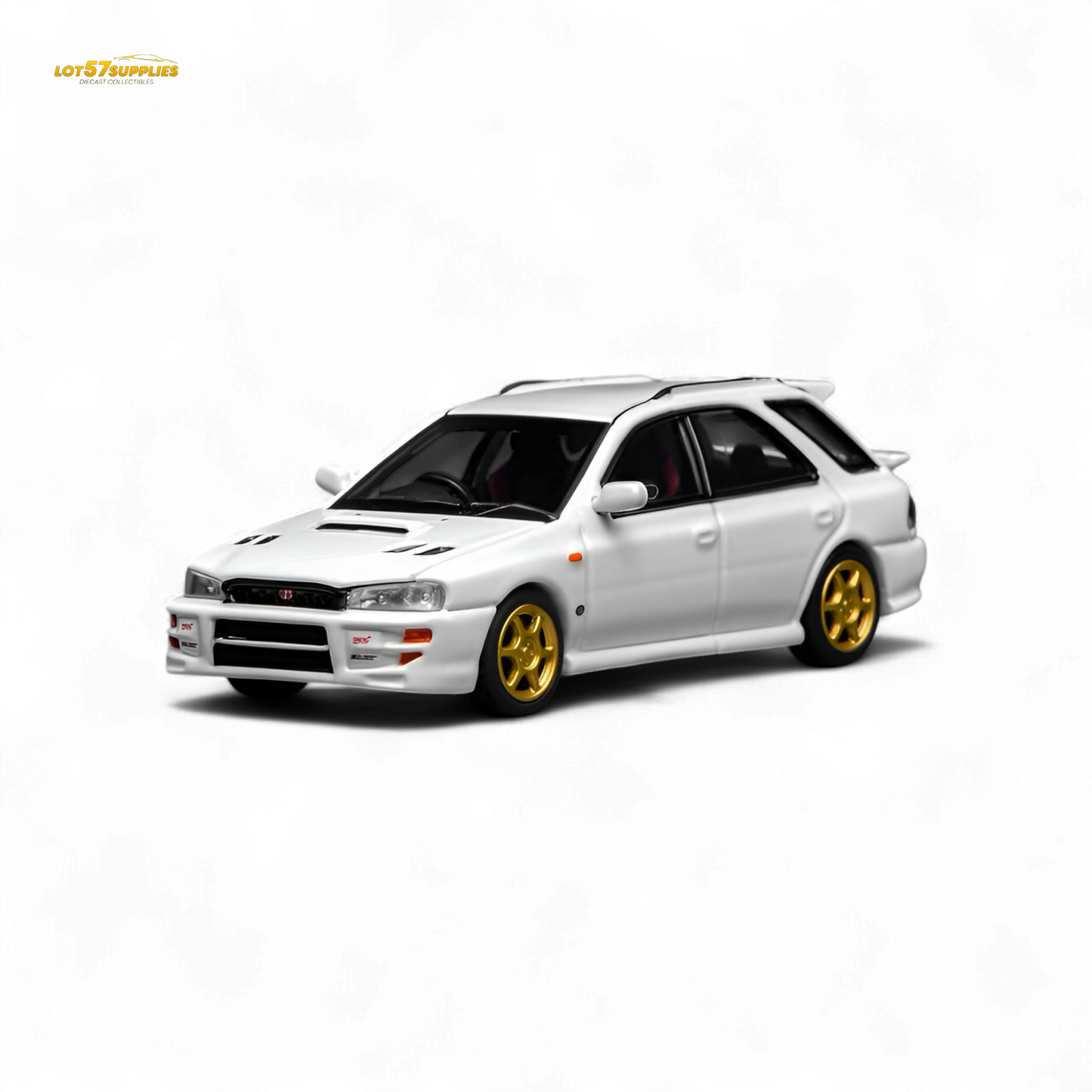 (Pre-Order) Motorhelix Subaru Impreza Wagon WRX STi Version VI - Pure White 1:64