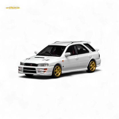 (Pre-Order) Motorhelix Subaru Impreza Wagon WRX STi Version VI - Pure White 1:64