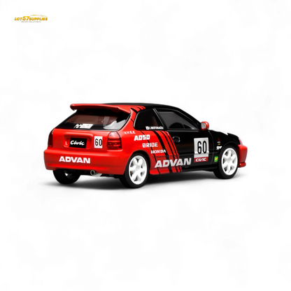 (Pre-Order) Motorhelix Honda Civic Type R (EK9) - Advan Livery 1:64