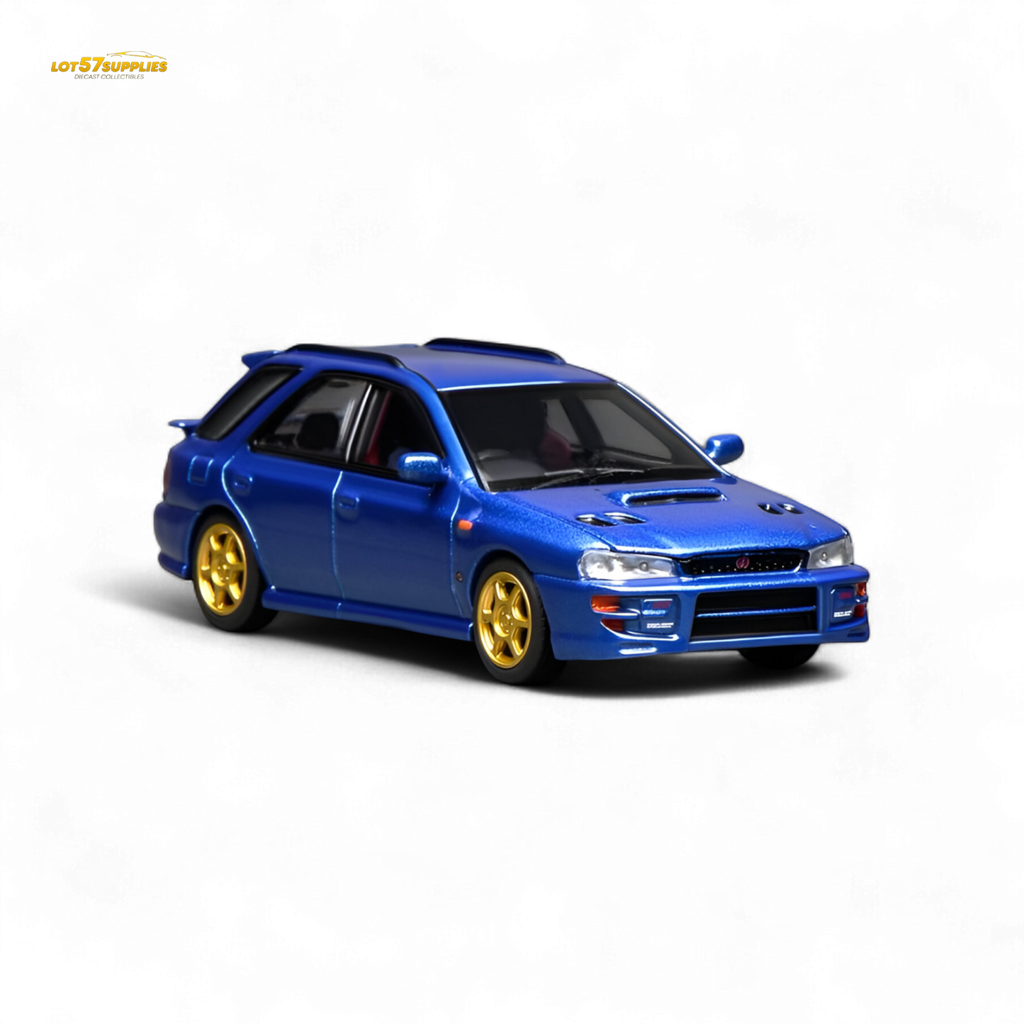 (Pre-Order) Motorhelix Subaru Impreza Wagon WRX STi Version VI - Rally Blue 1:64