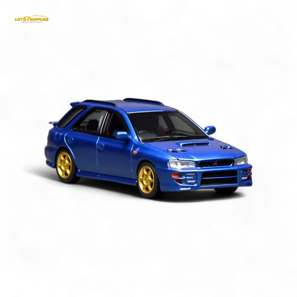 (Pre-Order) Motorhelix Subaru Impreza Wagon WRX STi Version VI - Rally Blue 1:64