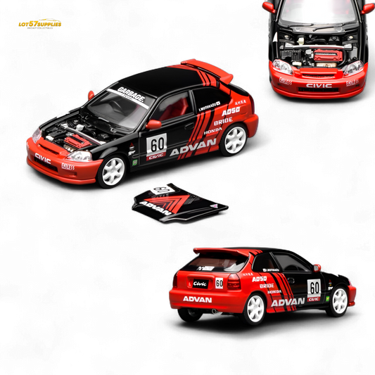 (Pre-Order) Motorhelix Honda Civic Type R (EK9) - Advan Livery 1:64