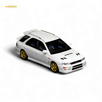 (Pre-Order) Motorhelix Subaru Impreza Wagon WRX STi Version VI - Pure White 1:64