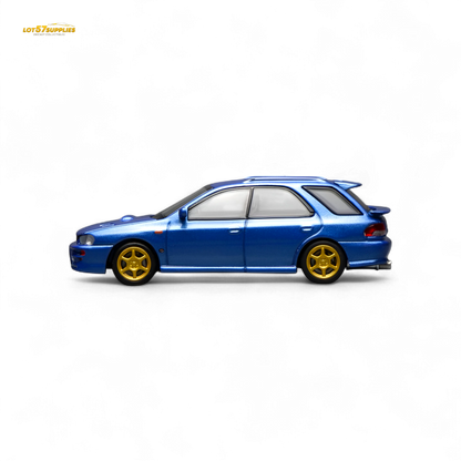 (Pre-Order) Motorhelix Subaru Impreza Wagon WRX STi Version VI - Rally Blue 1:64