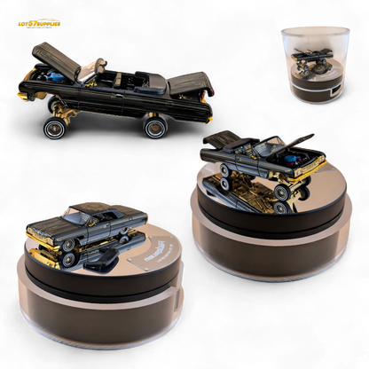 (Pre-Order) Fine Works64 Chevrolet Impala Lowrider - Black / Gold - 1:64