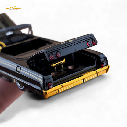 (Pre-Order) Fine Works64 Chevrolet Impala Lowrider - Black / Gold - 1:64