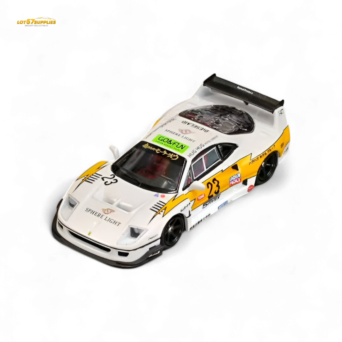 (Pre-Order) Ghost Player LBWK F40 - Yellow Flash #23 1:64