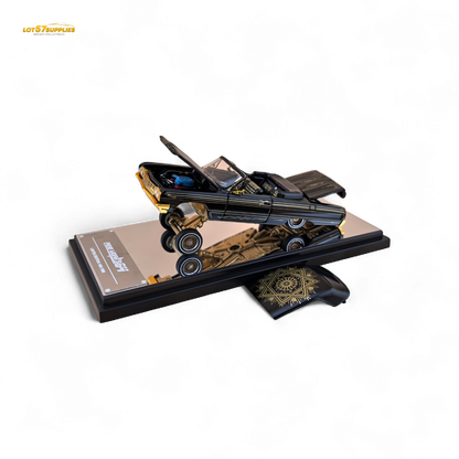 Fine Works64 Chevrolet Impala Lowrider Black Gold Livery 1:64