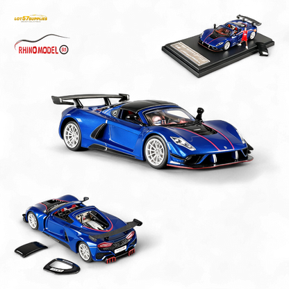 Rhino Model Hennessey Venom F5 Blue 1:64