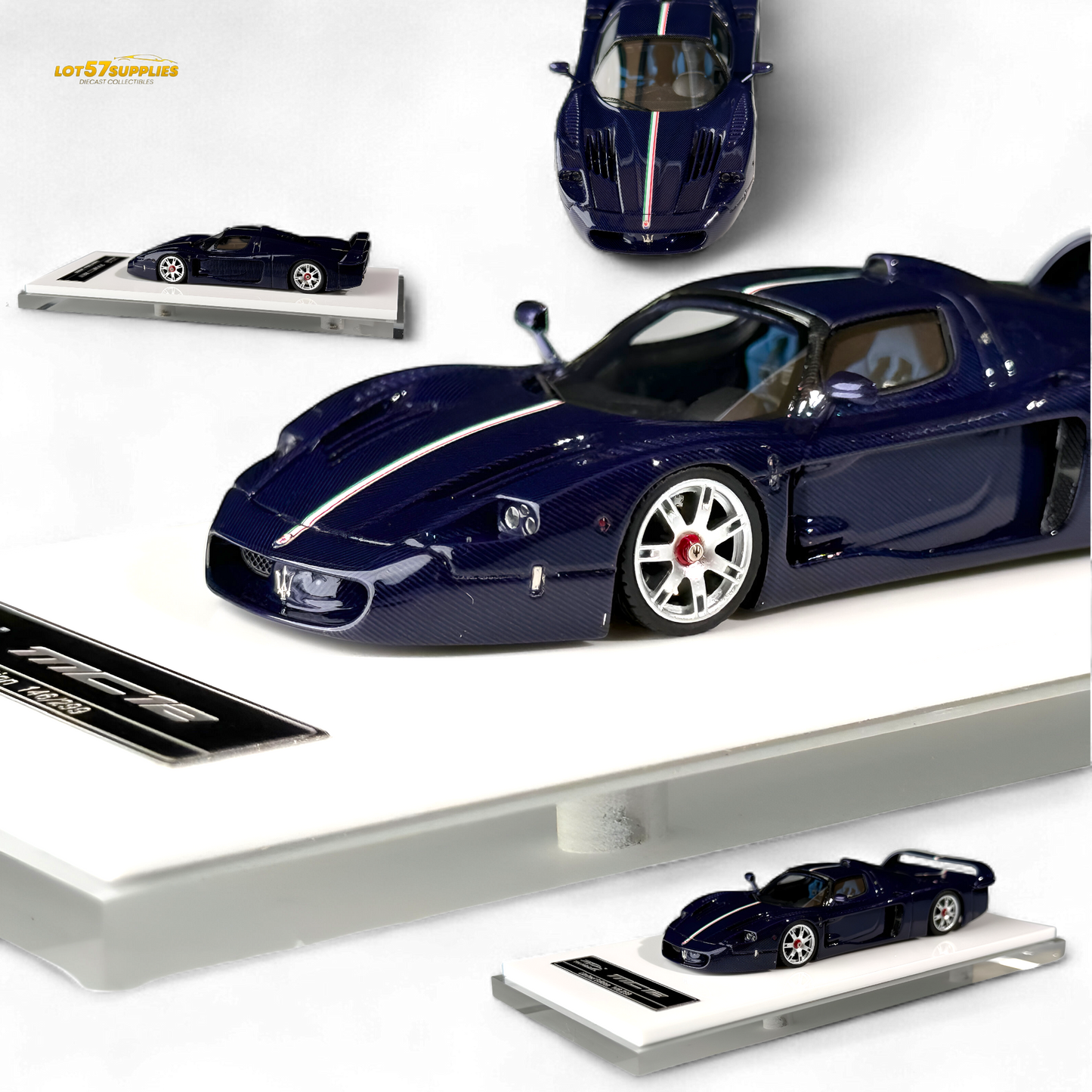 YM Model Maseti MC12 Stradale Corsa Blue Carbon - Resin 1:64