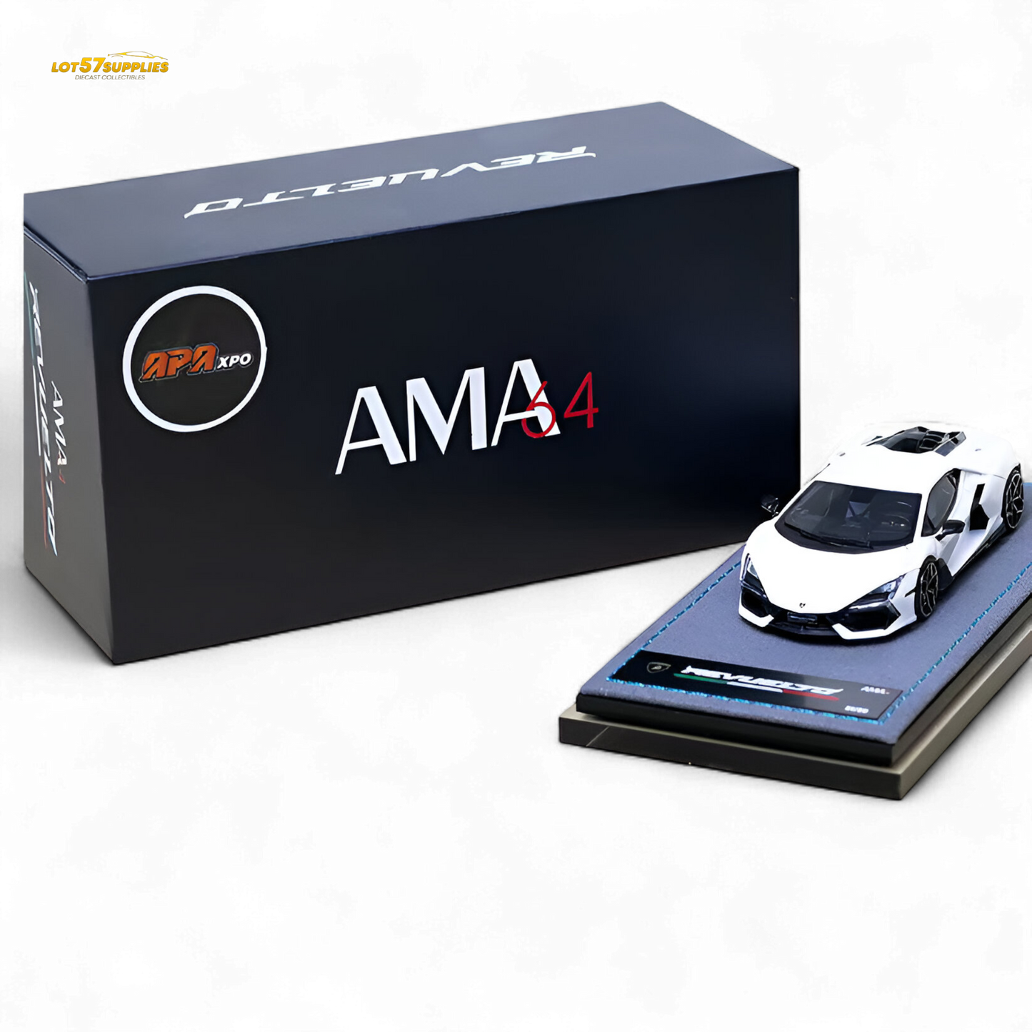 Ama64 Revuelto LB744 - White 2025 Foshan Exhibition 1:64