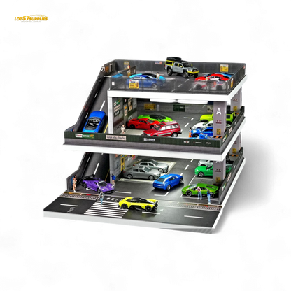 (Pre-Order) Shou Cang Jia Japanese Ramp Parking Lot - Light Gray 1:64