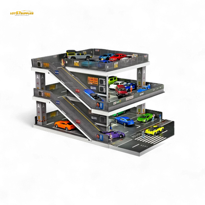 (Pre-Order) Shou Cang Jia Japanese Ramp Parking Lot - Light Gray 1:64