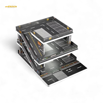 (Pre-Order) Shou Cang Jia Japanese Ramp Parking Lot - Light Gray 1:64