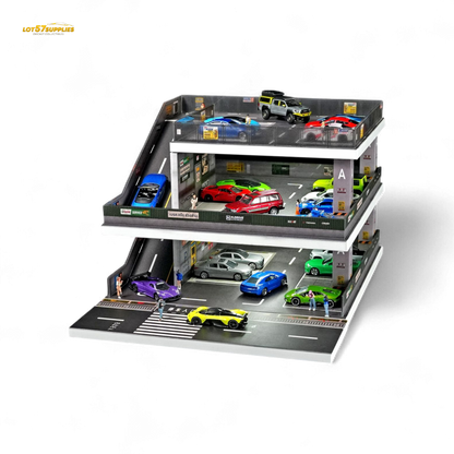 (Pre-Order) Shou Cang Jia Japanese Ramp Parking Lot - Light Gray 1:64