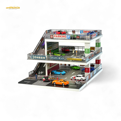 Shou Cang Jia Japanese Ramp Parking Lot Dark Green 73449B 1:64