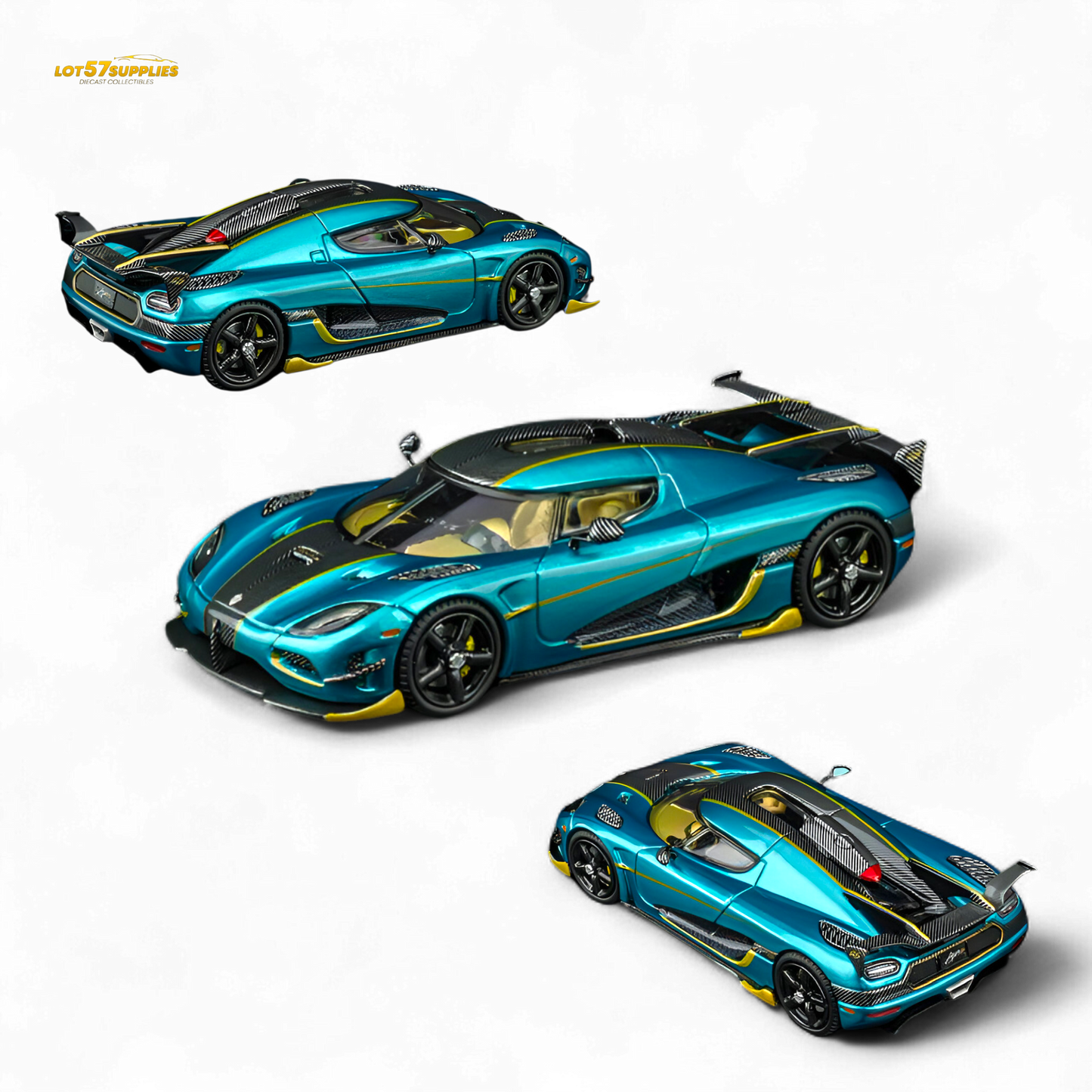 (Pre-Order) TPC Agera RS - Peacock Blue 1:64