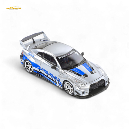 (Pre-Order) Demon King Auto GTR35 RR - Metal Blueberry Livery 1:64