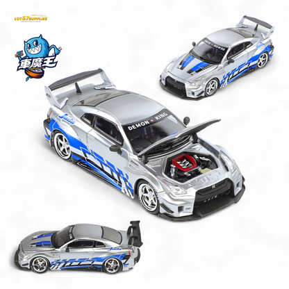 (Pre-Order) Demon King Auto GTR35 RR - Metal Blueberry Livery 1:64