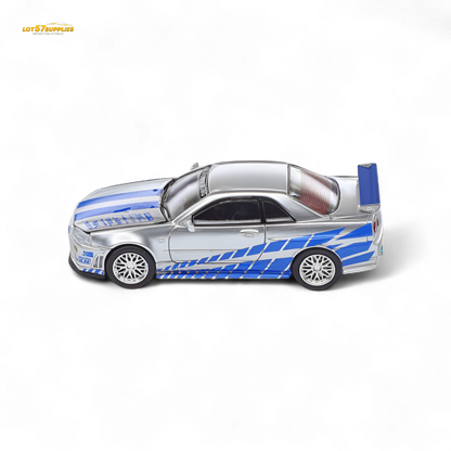 (Pre-Order) Demon King Auto Skyline GT-R R34 Z-Tune - Fast and Furious Paul Livery 1:64