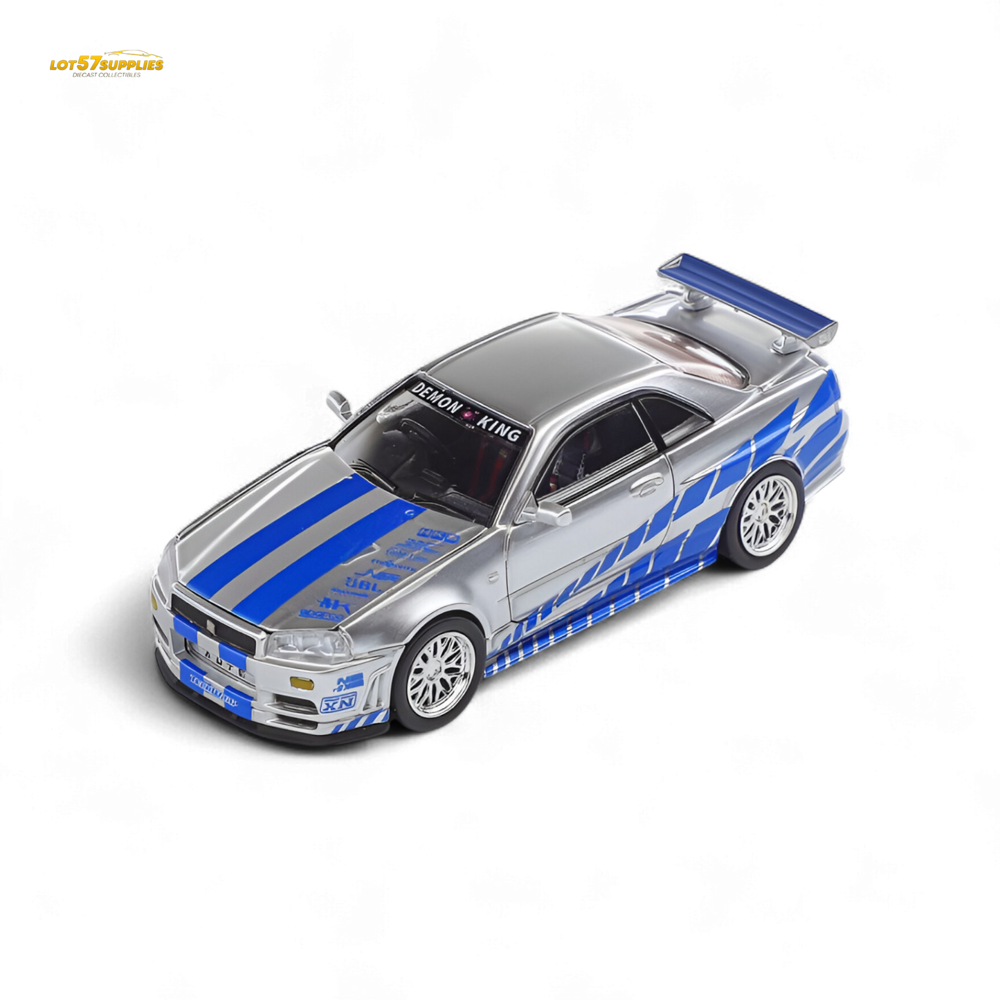 (Pre-Order) Demon King Auto Skyline GT-R R34 Z-Tune - Fast and Furious Paul Livery 1:64