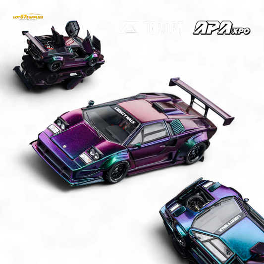(Pre-Order) Topart Lamborghini Countach Liberty Walk - Chameleon 1:64