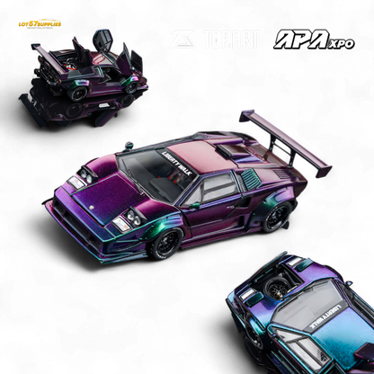 TOPART Lamborghini Countach Liberty Walk Chameleon 1:64