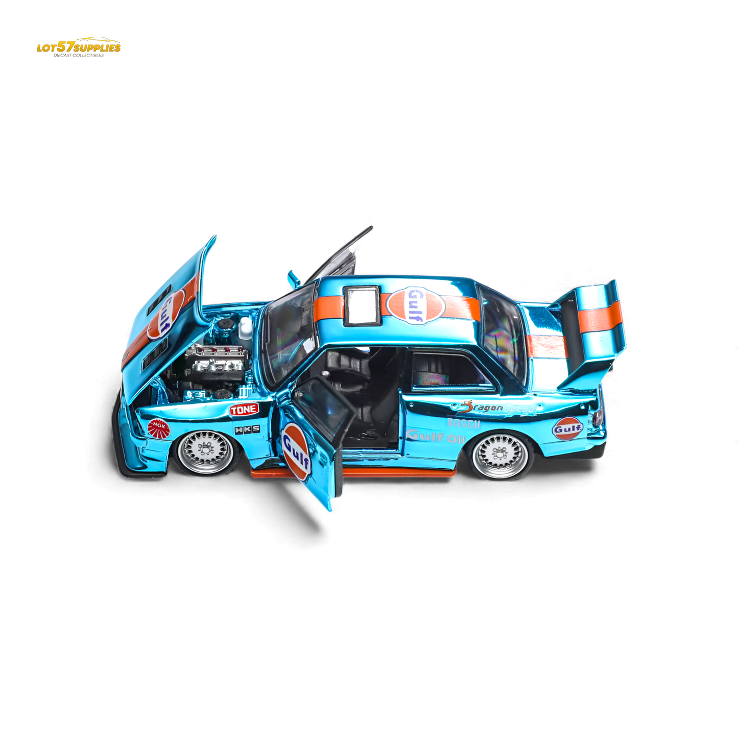 DEMON KING Auto BMW E30 Gulf 1:64