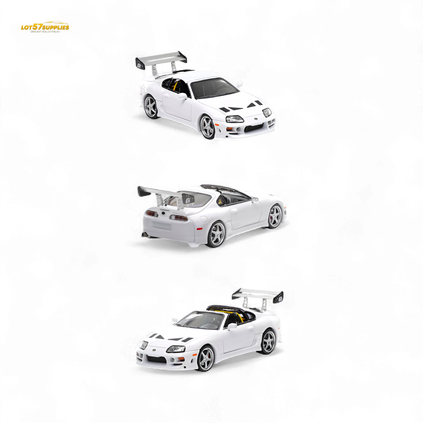 (Pre-Order) Fast Speed Supra Targa - White 1:64
