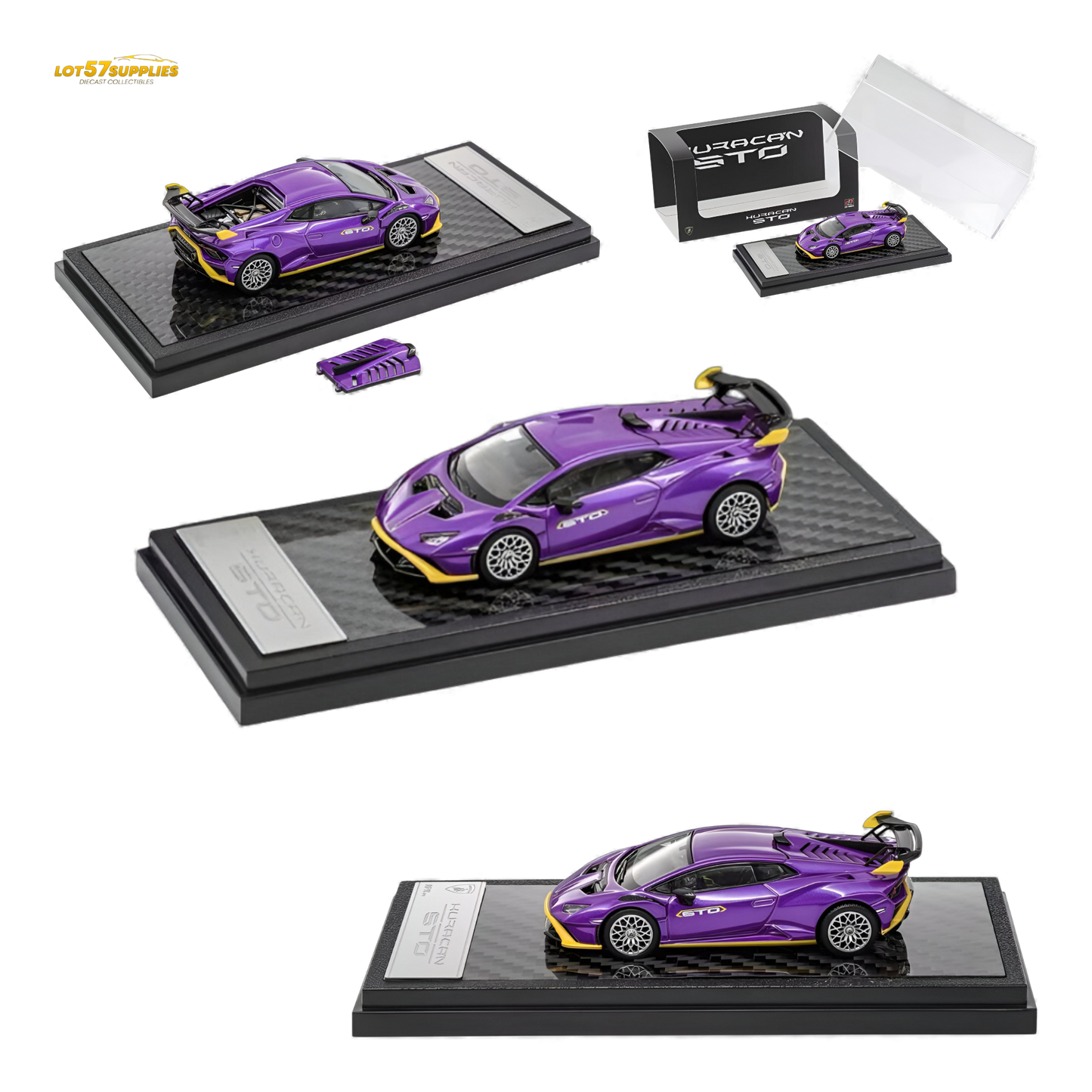 (Pre-Order) LCD Lamborghini Huracan STO - Purple 1:64
