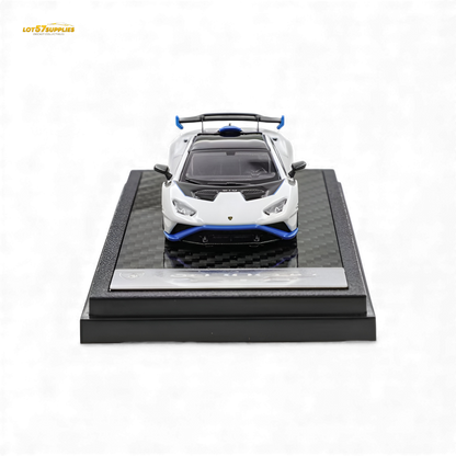 (Pre-Order) LCD Lamborghini Huracan STO - White 1:64