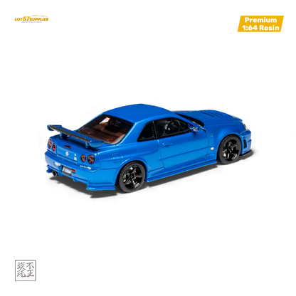 Car's Lounge Skyline GT-R R34 NISMO Z-TUNE - Bayside Blue 1:64