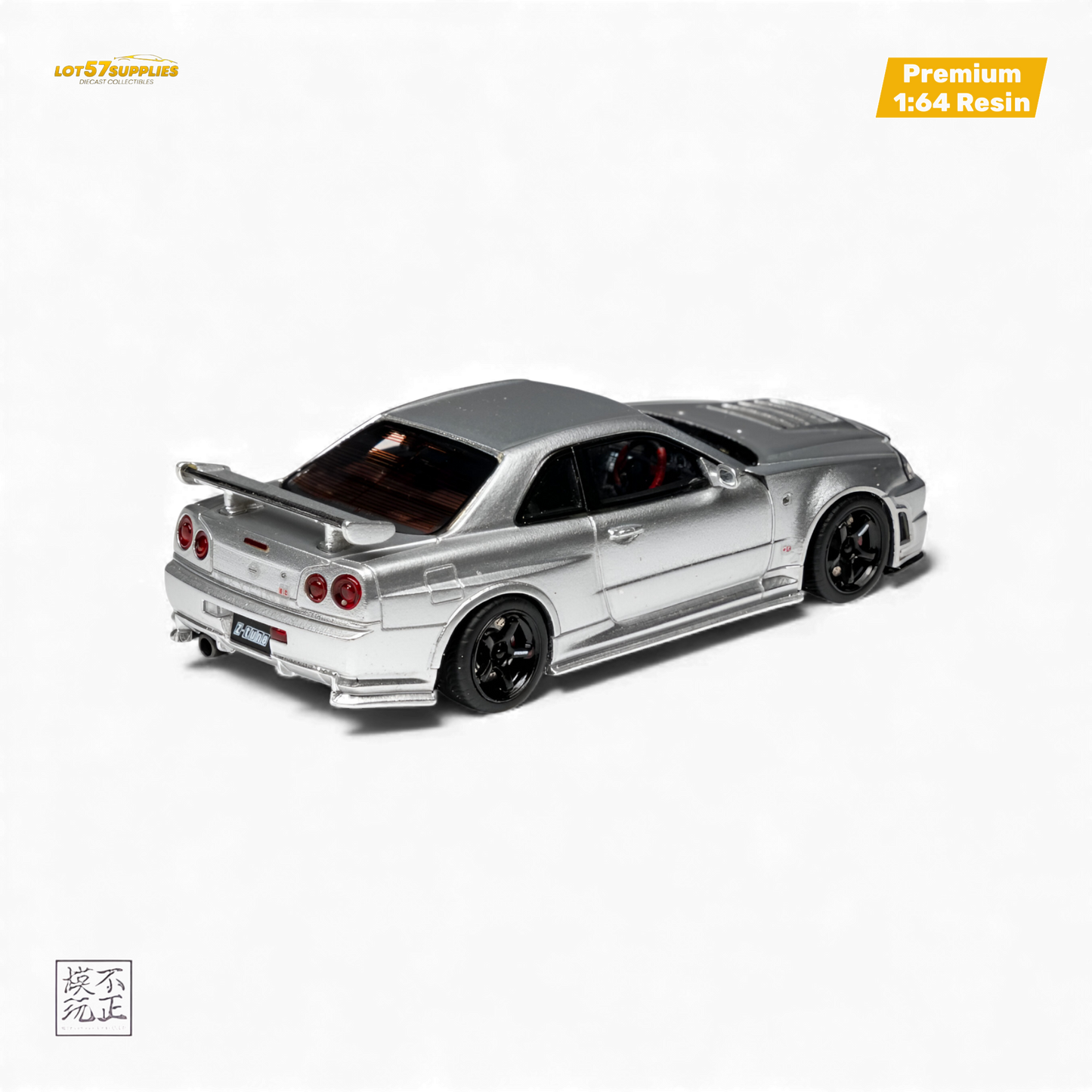 Car's Lounge Skyline GT-R R34 NISMO Z-TUNE - Z-TUNE Silver 1:64