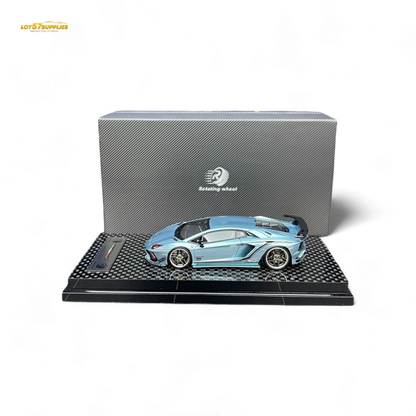 Rotating Wheel Rowen Aventador S - Ice Blue 1/64