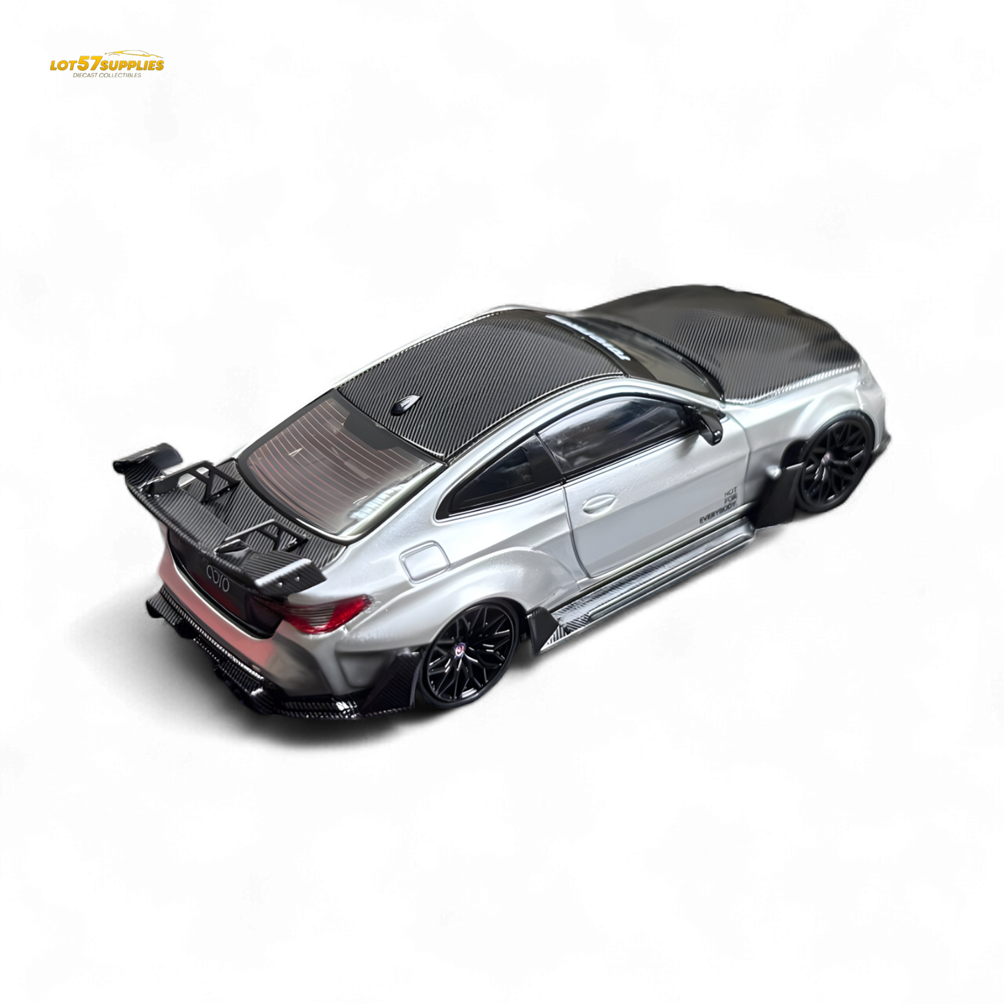 SW BMW G82 M4 Wide-Body Modified - Alexander Silver Carbon Cap 1:64