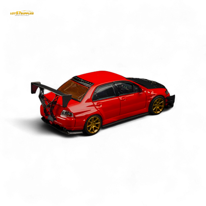 (Pre-Order) Findclassically Mitsubishi 9th Generation - Red - Carbon Hood 1:64