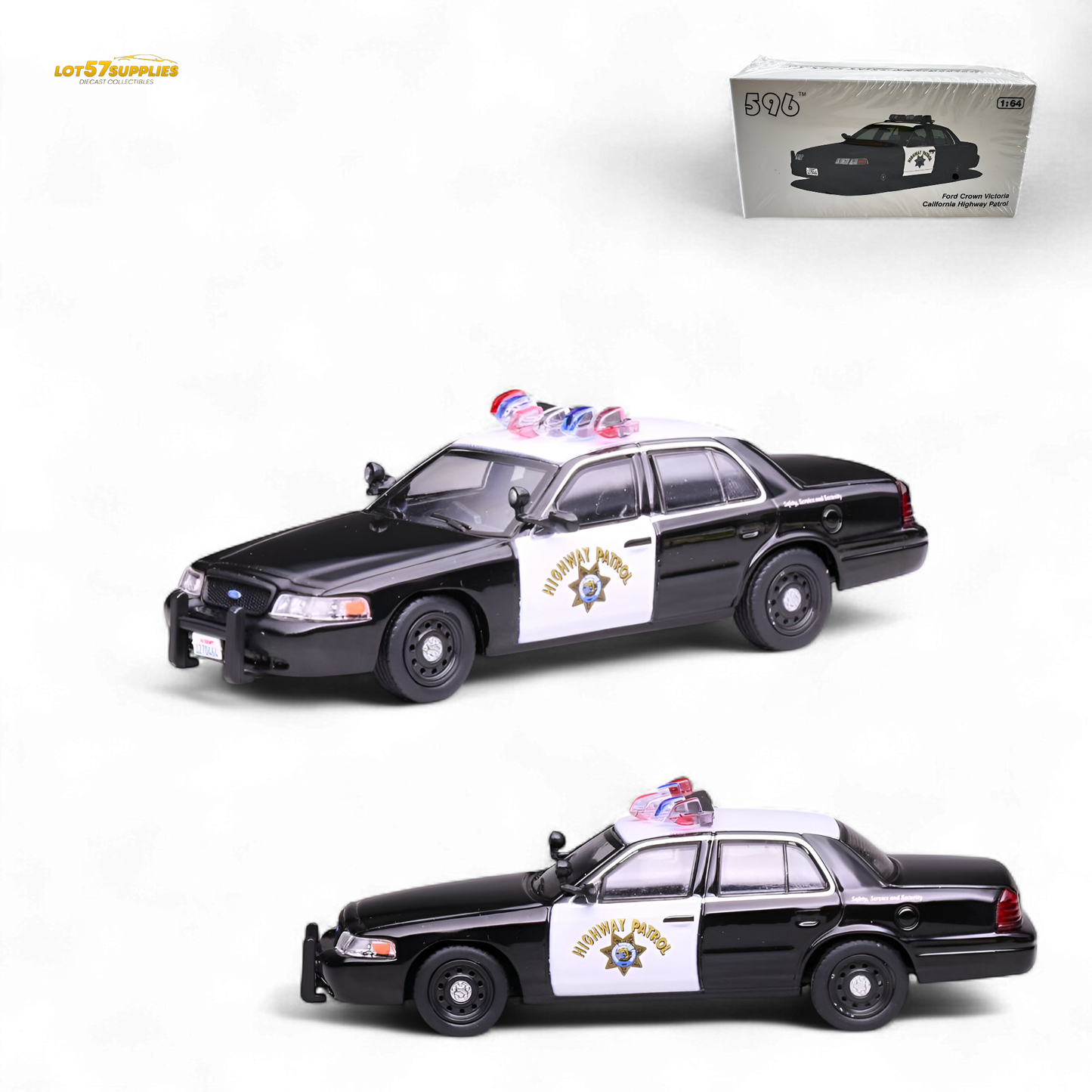 596 Ford Crown Victoria - California Highway Patrol CHP 1:64