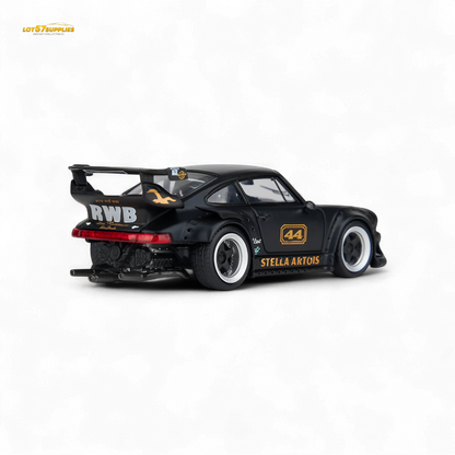 ModelModel Porsche RWB 993 Stella Artois #44 Matte Black 1:64