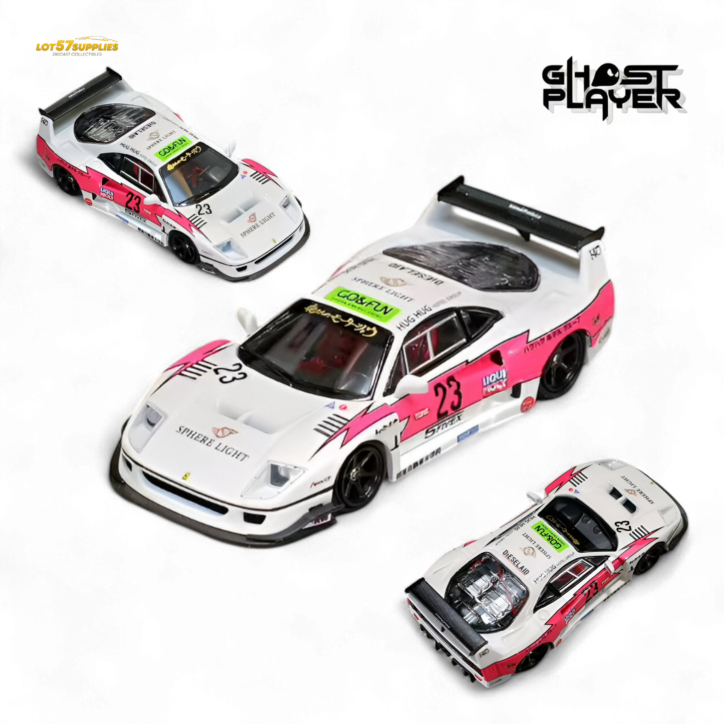 (Pre-Order) Ghost Player LBWK F40 - Pink Flash #23 1:64