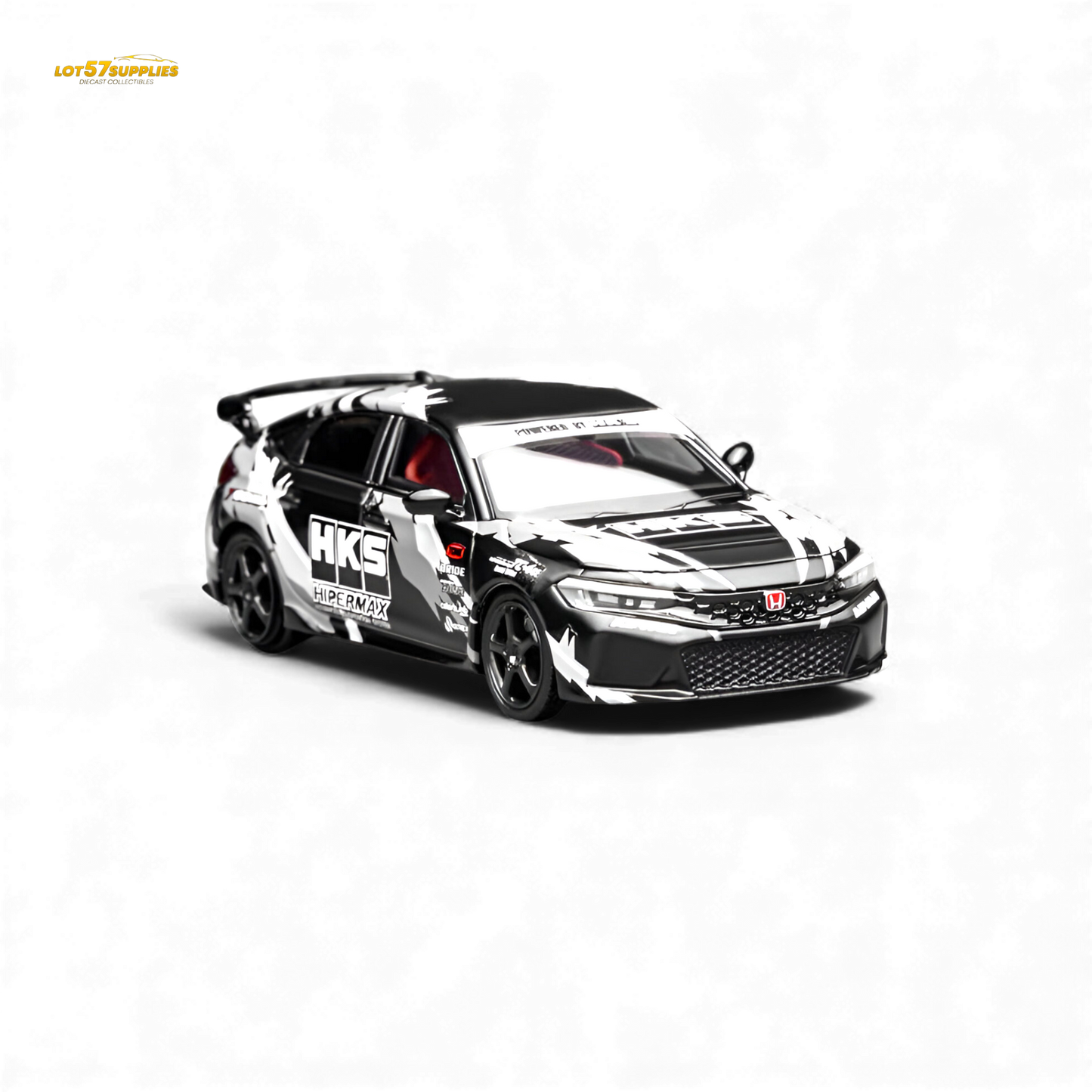 (Pre-Order) Motorhelix Civic Type R (FL5) - Black HKS 1:64