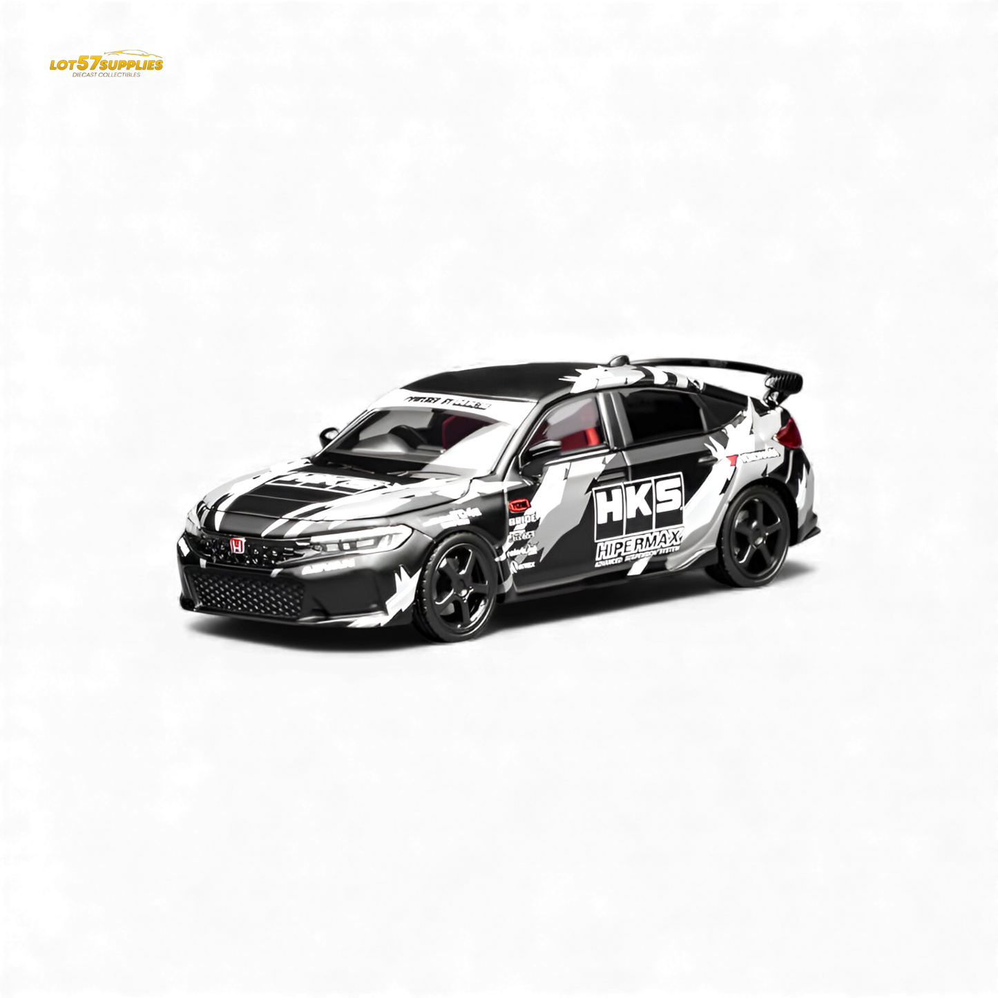 (Pre-Order) Motorhelix Civic Type R (FL5) - Black HKS 1:64