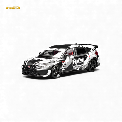 (Pre-Order) Motorhelix Civic Type R (FL5) - Black HKS 1:64