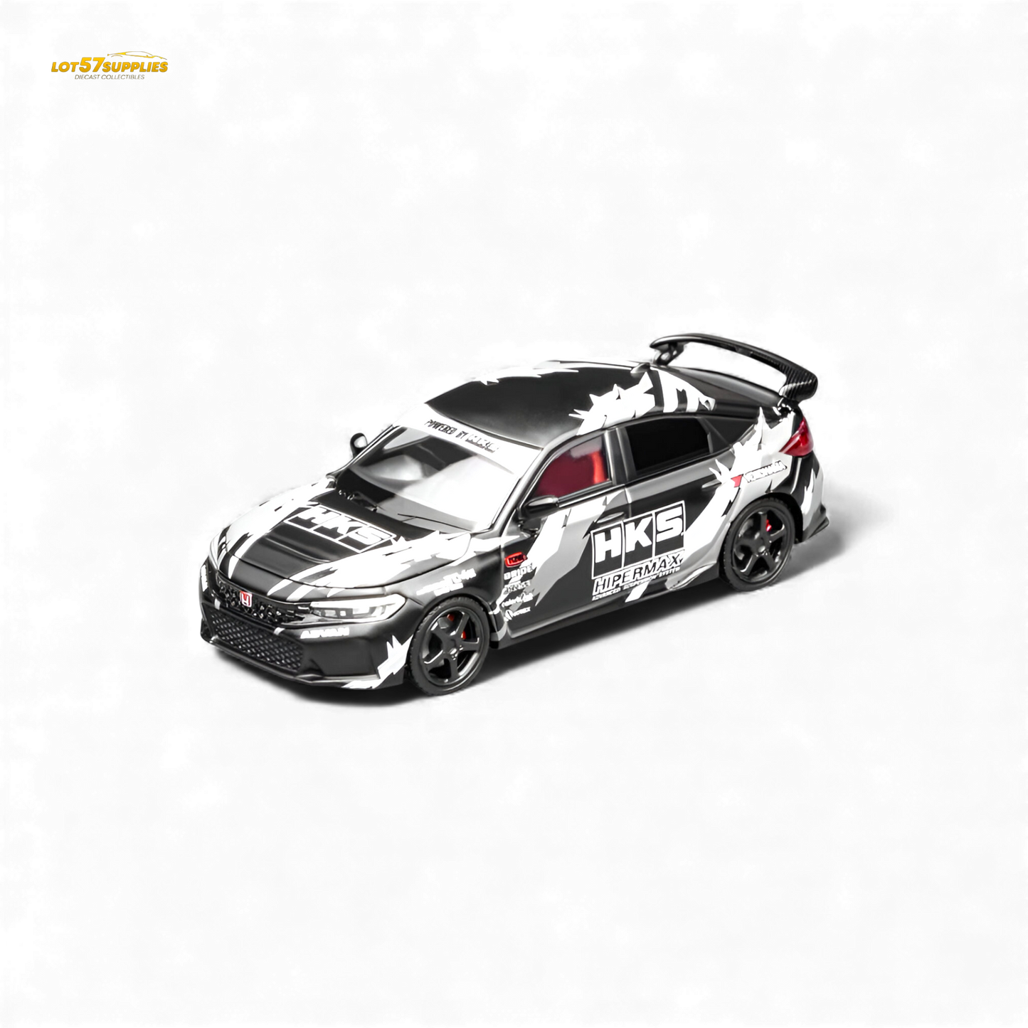 (Pre-Order) Motorhelix Civic Type R (FL5) - Black HKS 1:64