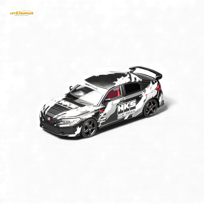 (Pre-Order) Motorhelix Civic Type R (FL5) - Black HKS 1:64