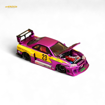 (Pre-Order) Street Weapon LBWK ER34 - Chromed Purple Special Edition - 1:64