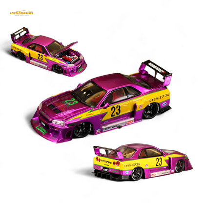 (Pre-Order) Street Weapon LBWK ER34 - Chromed Purple Special Edition - 1:64