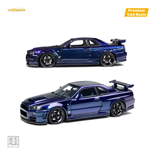 Car's Lounge Skyline GT-R R34 NISMO Z-TUNE - Midnight Purple 1:64