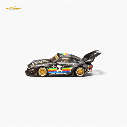 (Pre-Order) Street Weapon RWB 993 - Matte Black Apple Livery - High Tail 1:64