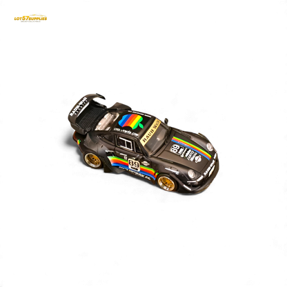 (Pre-Order) Street Weapon RWB 993 - Matte Black Apple Livery - Low Tail 1:64