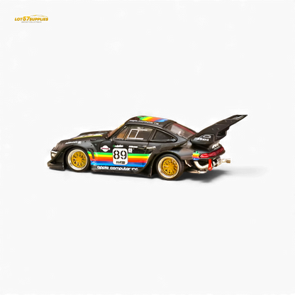 (Pre-Order) Street Weapon RWB 993 - Matte Black Apple Livery - High Tail 1:64